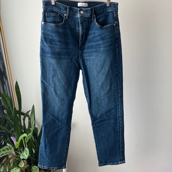 LOFT Denim - LOFT Dark Blue Straight Jeans 31 12